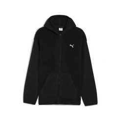 Męska rozpinana bluza z kapturem Essentials Elevated na zimę o luźnym kroju PUMA. Czarne bluzy męskie Puma, na zimę, m, bez wzorów, do biegania. Za 279.00 zł.