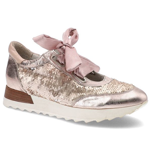 Różowe Sneakersy Chebello Damskie Stylowe Obuwie. Czerwone obuwie sportowe damskie CheBello, bez wzorów, z jeansu. Za 239.00 zł.