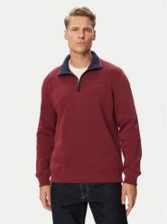 Gant Bluza 2067160 Bordowy Regular Fit. Czerwone bluzy męskie GANT, m, bez wzorów, bez kaptura. Za 659.99 zł.