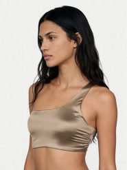 Calvin Klein Swimwear Góra od bikini LV00Q61114 Brązowy. Brązowe bikini damskie Calvin Klein Swimwear, s, bez wzorów. Za 269.99 zł.