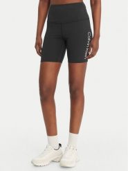 Calvin Klein Performance Szorty sportowe LVGWS6L712 Czarny Slim Fit. Czarne szorty sportowe damskie Calvin Klein Performance, l, bez wzorów, z syntetyku, sportowe, na fitness i siłownię. Za 209.99 zł.
