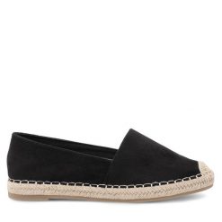 Espadryle Jenny Fairy. Czarne espadryle damskie Jenny Fairy, bez wzorów, bez obcasa, bez zapięcia. Za 47.99 zł.