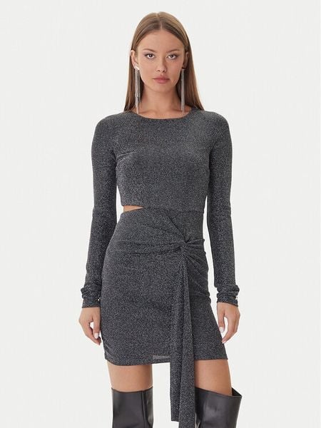 Patrizia Pepe Sukienka koktajlowa 2A2972/J340-K478 Czarny Regular Fit. Czarne sukienki damskie Patrizia Pepe, bez wzorów, z syntetyku, wizytowe, bez kołnierzyka, bez ramiączek. Za 869.99 zł.