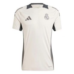 Koszulka treningowa Real Madrid 2024/25. Czerwone koszulki sportowe męskie Adidas, l, bez wzorów, bez kołnierzyka, bez ramiączek, do piłki nożnej, climacool (adidas). Za 233.95 zł.
