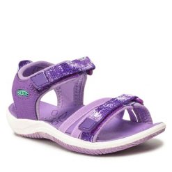 Sandały Keen. Fioletowe sandały dziewczęce Keen, bez zapięcia. Za 149.99 zł.