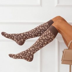Podkolanówki damskie 209 panterka capp. Skarpety damskie Milena, bez wzorów, z bawełny. Za 18.90 zł.
