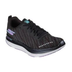Buty do biegania Damskie Skechers. Czarne obuwie sportowe damskie Skechers, bez wzorów, do biegania. Za 447.99 zł.