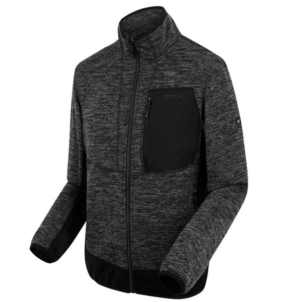 Bluza męska rozsuwana Baslinn. Czarne bluzy męskie Regatta, m, bez wzorów, z dzianiny, bez kaptura. Za 149.99 zł.