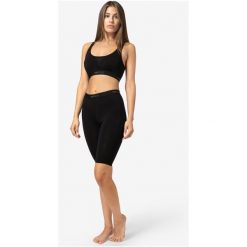 Getry termoaktywne damskie SUPER.NATURAL Tundra 175 Short Tight. Czarne bielizna termoaktywna damska super.natural, s, bez wzorów, z materiału, bez ramiączek. Za 299.99 zł.