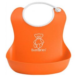 Babybjörn Miękki Śliniak Soft, Pomarańczowy. Śliniaki dla dzieci BABYBJORN. W wyprzedaży za 45.00 zł.