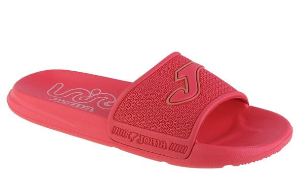 Klapki damskie Joma SLALS2307. Czerwone klapki damskie Joma, bez wzorów, z materiału, eleganckie, bez obcasa. Za 49.99 zł.