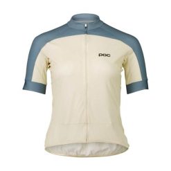 Koszulka rowerowa damska POC Essential Road Logo Jersey. Brązowe koszulki sportowe damskie POC, bez wzorów, z jersey, bez kołnierzyka, bez ramiączek, rowerowe. W wyprzedaży za 301.15 zł.