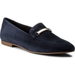Lordsy VAGABOND - Eliza 4518-340-64 Dk Blue. Niebieskie mokasyny damskie Vagabond, bez wzorów, ze skóry, bez obcasa, na obcasie, bez zapięcia. W wyprzedaży za 249.00 zł.