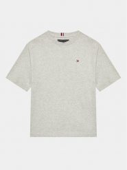 Tommy Hilfiger T-Shirt KB0KB08218 D Szary Regular Fit. Szare t-shirty dla chłopców Tommy Hilfiger, bez wzorów, z bawełny, bez ramiączek. Za 129.99 zł.