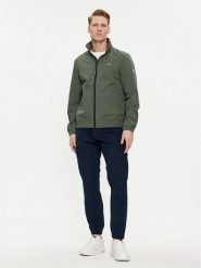 Tommy Jeans Kurtka przejściowa Essential Casual DM0DM15382 Zielony Regular Fit. Zielone kurtki męskie Tommy Jeans, m, bez wzorów, z jeansu, casualowe, bez kaptura. Za 339.99 zł.