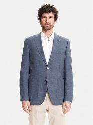BOSS Marynarka H-Janson-FL 50545859 Granatowy Regular Fit. Niebieskie marynarki męskie Boss, bez wzorów, z wełny. Za 1,409.00 zł.