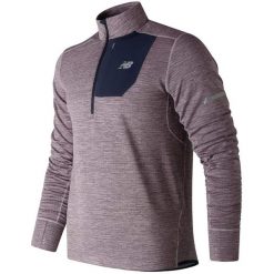 Bluza techniczna męska New Balance Impact Run Heat. Niebieskie bluzy męskie New Balance, m, bez wzorów, z poliesteru, bez kaptura, do biegania. Za 239.00 zł.