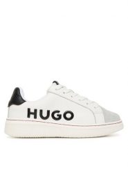 HUGO Sneakersy G01154 M Biały. Białe buty sportowe chłopięce Hugo, bez wzorów, ze skóry, bez zapięcia. Za 559.99 zł.