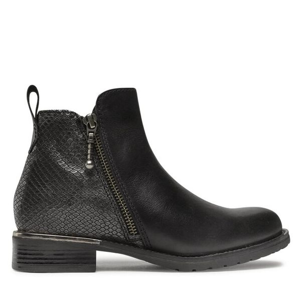 Botki Lasocki. Czarne botki damskie Lasocki, bez obcasa, na płaskiej podeszwie, bez zapięcia. Za 249.99 zł.