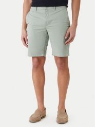 Tommy Hilfiger Szorty materiałowe Deton 9.5 MW0MW42351 Zielony Slim Fit. Zielone szorty męskie Tommy Hilfiger, m, bez wzorów, z bawełny. Za 369.99 zł.