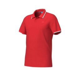 Koszulka męska Poloshirt Trim. Czerwone koszulki sportowe męskie Arena, m, bez wzorów, bez kołnierzyka, bez ramiączek. Za 99.99 zł.