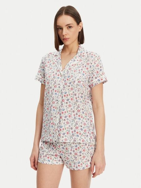 LAUREN RALPH LAUREN Piżama ILN12433 Kolorowy Regular Fit. Piżamy damskie Lauren Ralph Lauren, s, bez wzorów, z bawełny, bez ramiączek. Za 269.99 zł.