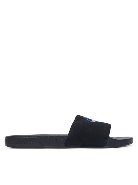 Calvin Klein Klapki Ee Slide Cv YM0YM01393 Czarny. Czarne klapki męskie Calvin Klein, z materiału. Za 169.99 zł.