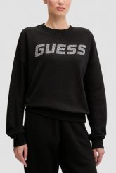GUESS Czarna damska bluza Primula, Rozmiar XL. Czarne bluzy damskie Guess, s, z aplikacjami, bez kaptura. W wyprzedaży za 268.99 zł.