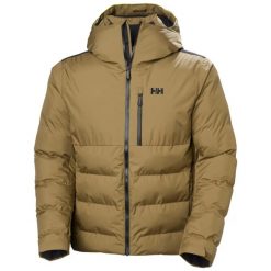 Kurtka puchowa Helly Hansen Kvitfjell. Brązowe kurtki męskie Helly Hansen, l, bez wzorów, z dzianiny, bez kaptura. Za 1,501.45 zł.