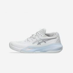 Buty tenisowe damskie ASICS Gel Resolution X na korty ziemne. Brązowe obuwie sportowe damskie Asics, bez wzorów, z kauczuku, tenisowe. Za 629.99 zł.