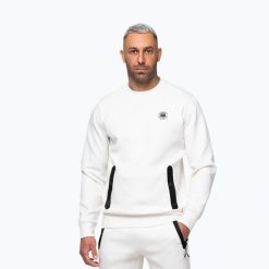 Bluza męska Pitbull Dogwood Crewneck Sweatshirt. Białe bluzy sportowe męskie PITBULL, m, bez wzorów, z bawełny, bez kaptura, na fitness i siłownię. Za 239.99 zł.