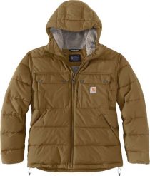 Carhartt Kurtka Zimowa Carhartt Montana Loose Fit Oak Brown. Brązowe kurtki męskie Carhartt, na zimę, m, bez wzorów, bez kaptura. Za 674.84 zł.