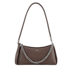 Torebka GINO ROSSI. Brązowe listonoszki damskie Gino Rossi, bez wzorów, bez dodatków. Za 169.99 zł.