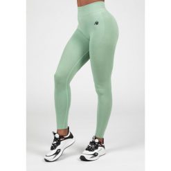 Whitney Bezszwowe Leginsy - Zielony. Zielone legginsy damskie GORILLA WEAR, m, bez wzorów, na fitness i siłownię. Za 212.00 zł.