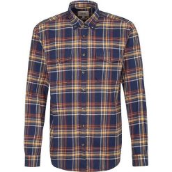 Koszula "Tim" - Regular fit - w kolorze brązowo-granatowym. Niebieskie koszule męskie Camel Active, m, bez wzorów, z bawełny, bez kołnierzyka, bez ramiączek. W wyprzedaży za 131.95 zł.
