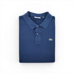 Second life - Lacoste koszulka polo męska krótkie rękawy - Stan bardzo dobry. Niebieskie koszulki sportowe męskie Lacoste, l, bez wzorów, bez kołnierzyka, bez ramiączek, tenisowe. Za 127.76 zł.