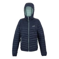 Kurtka Ocieplana Damska Hurden. Niebieskie kurtki damskie Regatta, xs, bez wzorów, z puchu, bez kaptura. Za 129.99 zł.