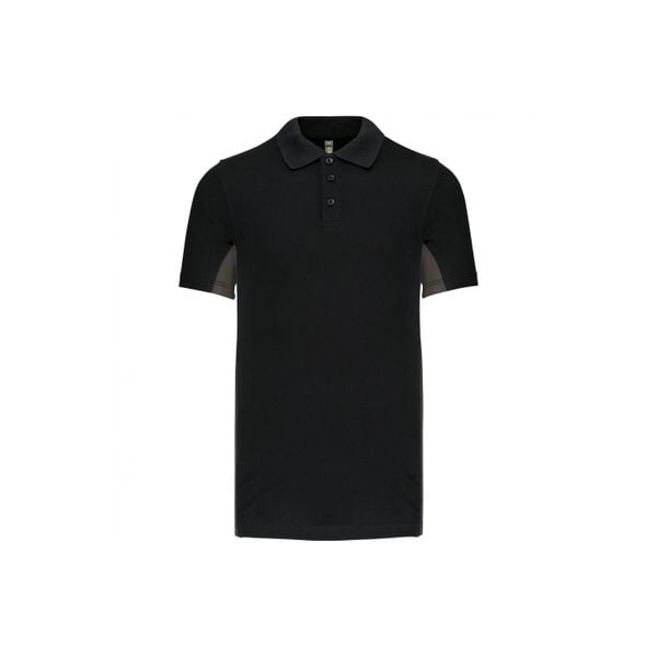 Polo Kariban Flag. Czarne koszulki polo męskie KARIBAN, m, bez wzorów, z dzianiny, bez ramiączek. Za 141.00 zł.