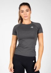 Koszulka fitness damska Gorilla Wear Aspen T-shirt. Szare t-shirty damskie GORILLA WEAR, l, bez wzorów, z materiału, klasyczne, bez kołnierzyka. Za 143.85 zł.