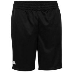 Shorty Męskie Jeden Kolor. Czarne krótkie spodenki sportowe męskie Kappa, l, bez wzorów, trekkingowe. Za 84.99 zł.