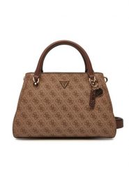 Guess Torebka Noelle II HWBG96 72070 Brązowy. Brązowe torebki do ręki damskie Guess, z aplikacjami, ze skóry, bez dodatków. Za 439.99 zł.