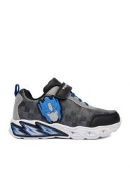 TRANSFORMERS Sneakersy CEO-CP23-AW26-318TF Szary ciemny. Szare buty sportowe chłopięce transformers, bez wzorów, ze skóry, bez zapięcia. Za 129.99 zł.