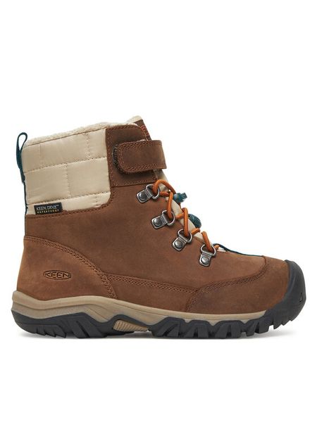Keen Śniegowce Kanibou Waterproof 1031057 Brązowy. Brązowe buty zimowe chłopięce Keen, bez wzorów, z nubiku, bez zapięcia. Za 309.99 zł.