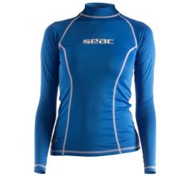 Koszulka długi Seac - T-SUN Blue. Niebieskie t-shirty damskie SEAC, s, bez wzorów, bez kołnierzyka. Za 167.00 zł.
