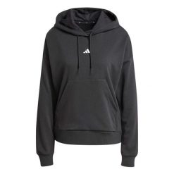 Bluza damska z kapturem adidas Essentials. Czarne bluzy damskie Adidas, l, bez wzorów, z bawełny, z kapturem. Za 237.00 zł.