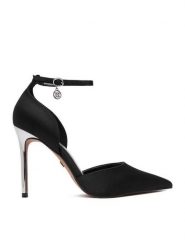 Nine West Szpilki CEO-CWBFS255 Czarny. Czarne szpilki damskie Nine West, bez wzorów, z materiału, bez obcasa, bez zapięcia. Za 249.99 zł.