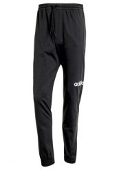 Spodnie dresowe adidas Essentials Linear. Czarne spodnie sportowe męskie Adidas, m, bez wzorów, z dresówki, trekkingowe. Za 216.25 zł.