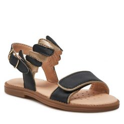 Sandały Geox. Sandały dziewczęce Geox, bez zapięcia. Za 139.99 zł.