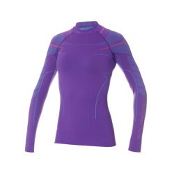 Termoaktywna damska bluza narciarska Brubeck Thermo. Fioletowe bluzy sportowe damskie Brubeck, s, bez wzorów, z dzianiny, bez kaptura, narciarskie. Za 189.99 zł.