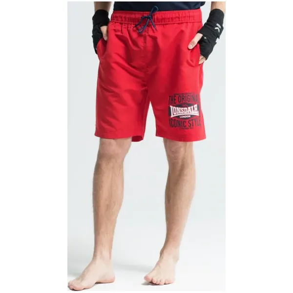 Lonsdale Kąpielówki Gretton , czerwony, rozmiar L. Czerwone kąpielówki męskie Lonsdale, l, bez wzorów, z materiału, na fitness i siłownię. W wyprzedaży za 59.99 zł.
